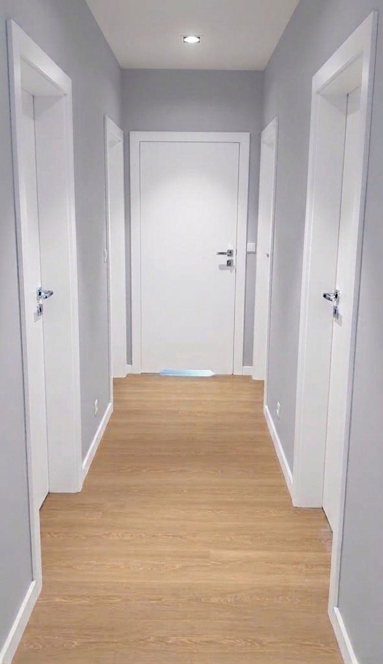 Couloir, portes et parquet